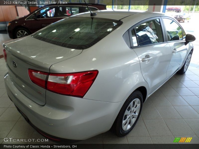Bright Silver / Black 2013 Kia Rio LX Sedan