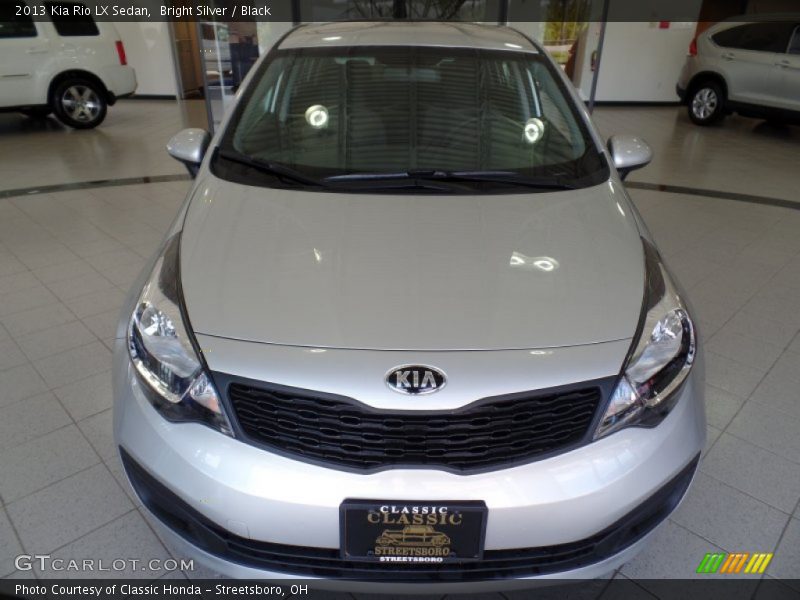 Bright Silver / Black 2013 Kia Rio LX Sedan