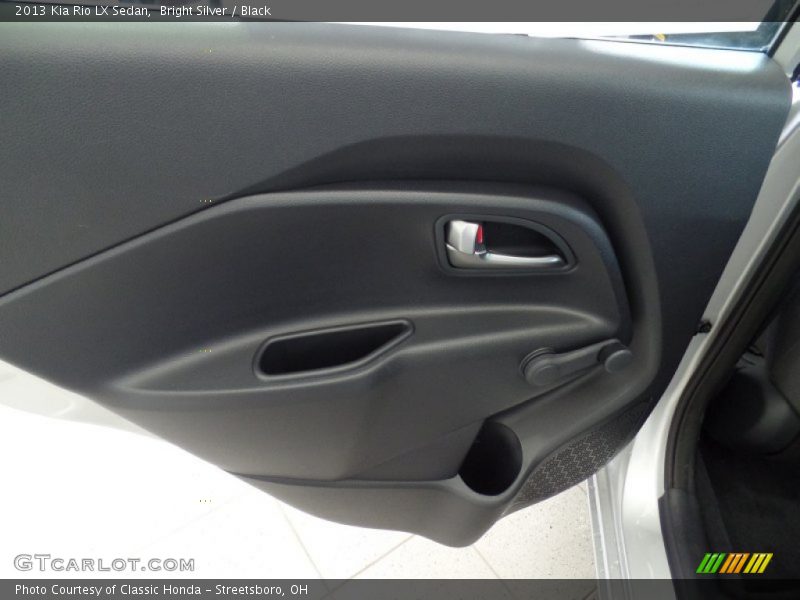 Bright Silver / Black 2013 Kia Rio LX Sedan