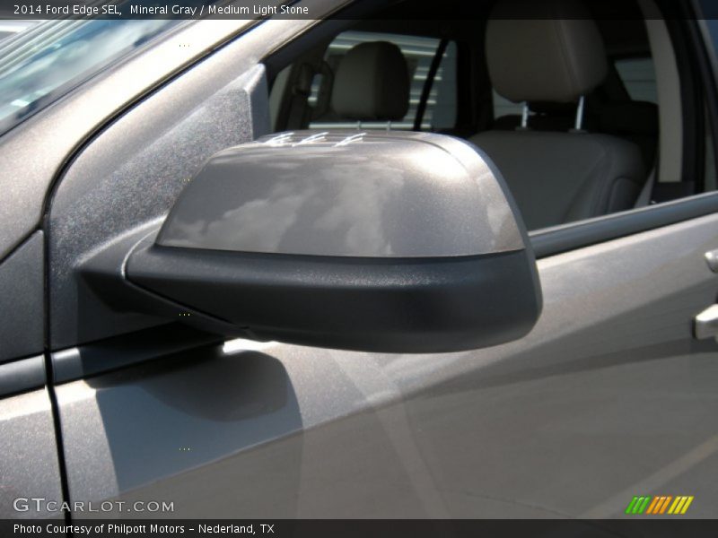 Mineral Gray / Medium Light Stone 2014 Ford Edge SEL