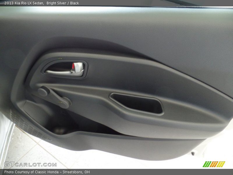 Bright Silver / Black 2013 Kia Rio LX Sedan