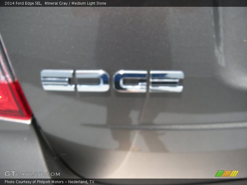Mineral Gray / Medium Light Stone 2014 Ford Edge SEL