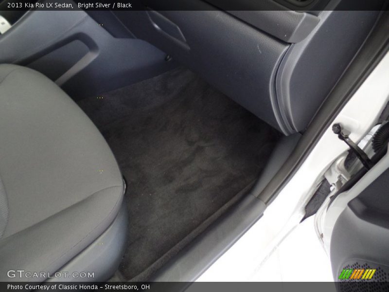 Bright Silver / Black 2013 Kia Rio LX Sedan