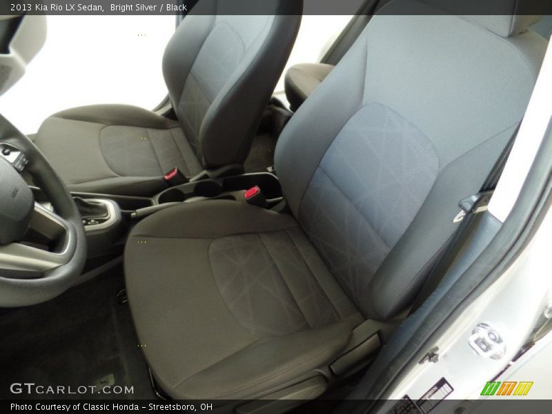 Bright Silver / Black 2013 Kia Rio LX Sedan