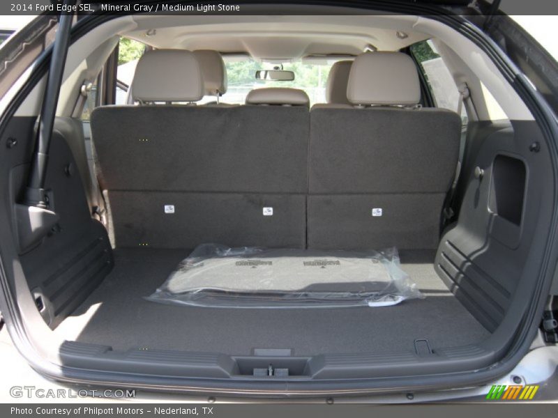 Mineral Gray / Medium Light Stone 2014 Ford Edge SEL