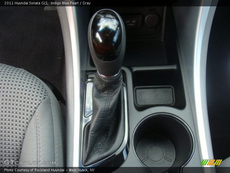 Indigo Blue Pearl / Gray 2011 Hyundai Sonata GLS