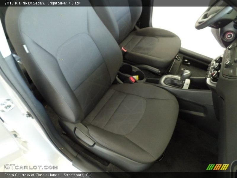 Bright Silver / Black 2013 Kia Rio LX Sedan