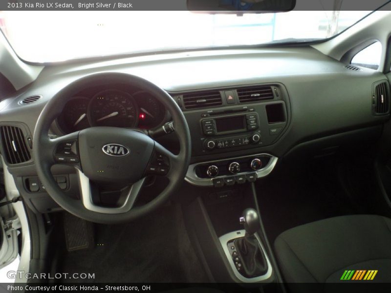 Bright Silver / Black 2013 Kia Rio LX Sedan