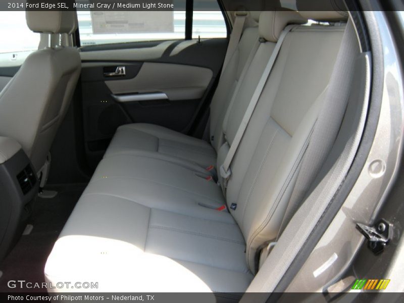 Mineral Gray / Medium Light Stone 2014 Ford Edge SEL