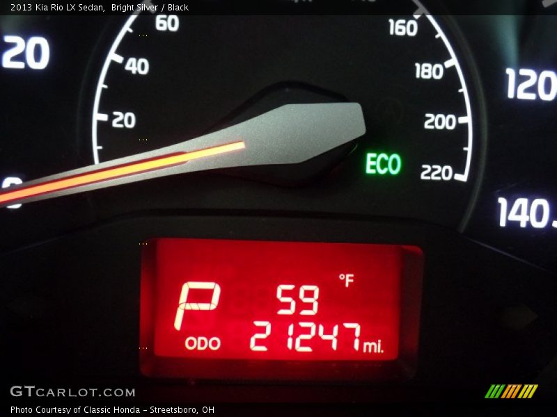 Bright Silver / Black 2013 Kia Rio LX Sedan