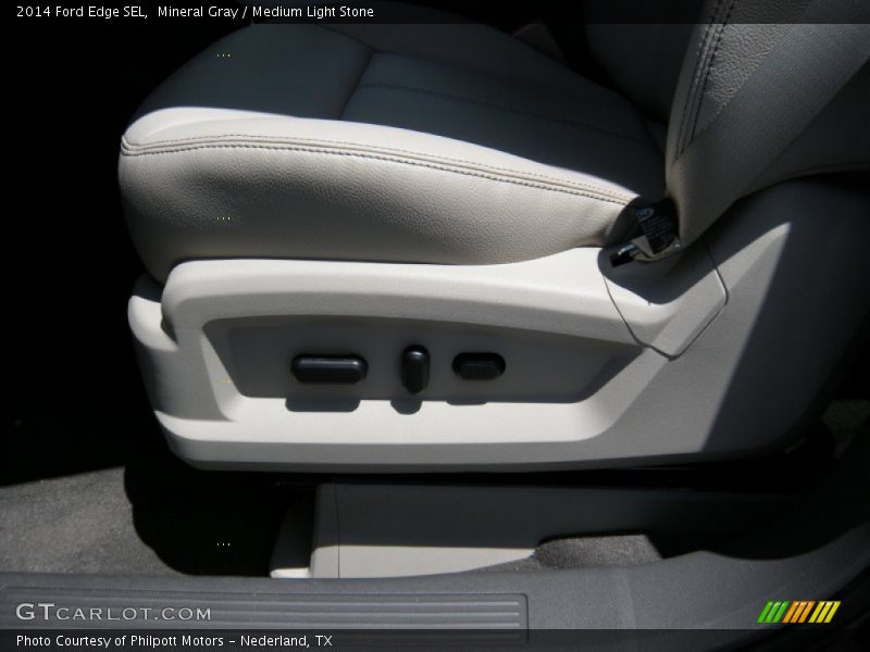 Mineral Gray / Medium Light Stone 2014 Ford Edge SEL