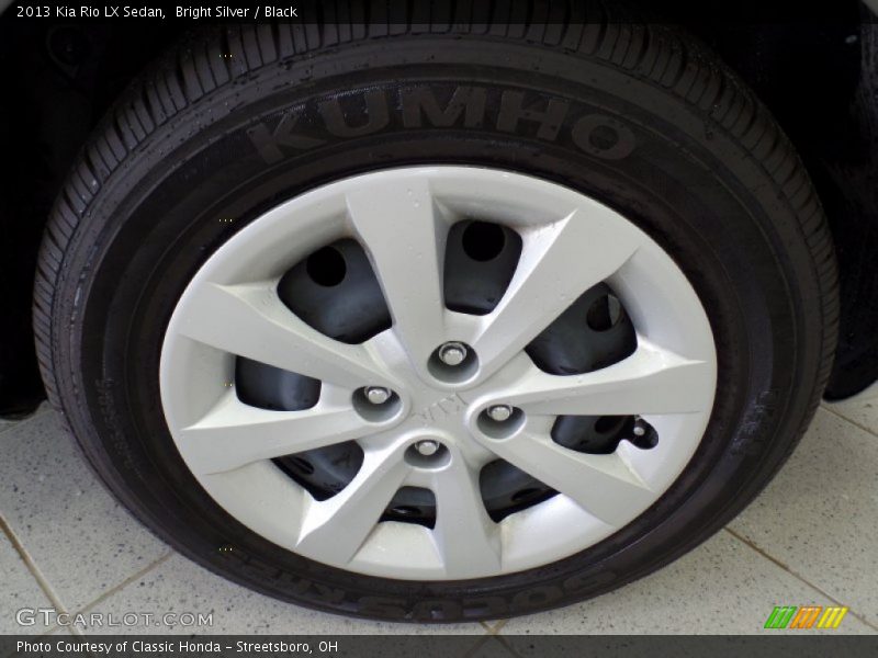 Bright Silver / Black 2013 Kia Rio LX Sedan