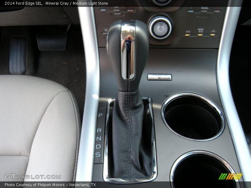 Mineral Gray / Medium Light Stone 2014 Ford Edge SEL