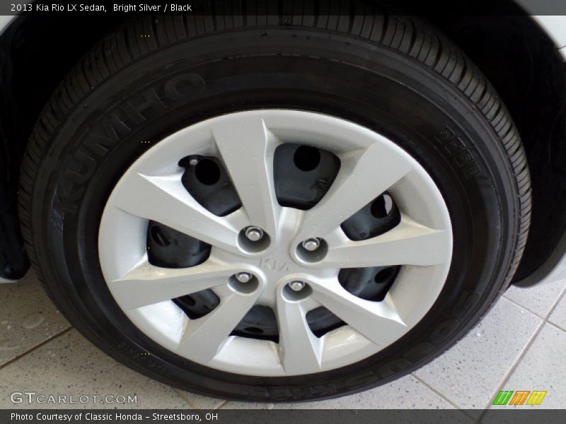 Bright Silver / Black 2013 Kia Rio LX Sedan