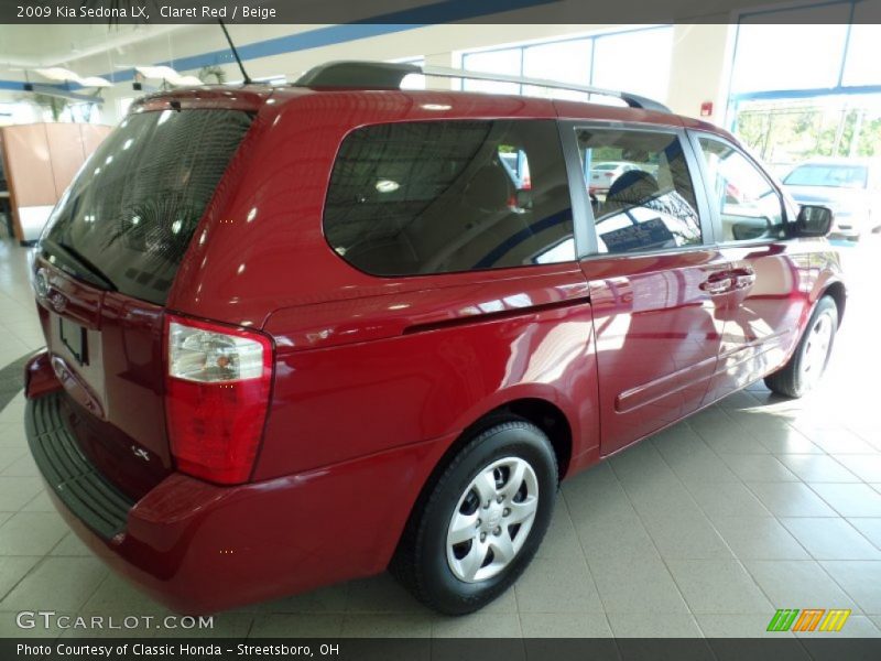 Claret Red / Beige 2009 Kia Sedona LX