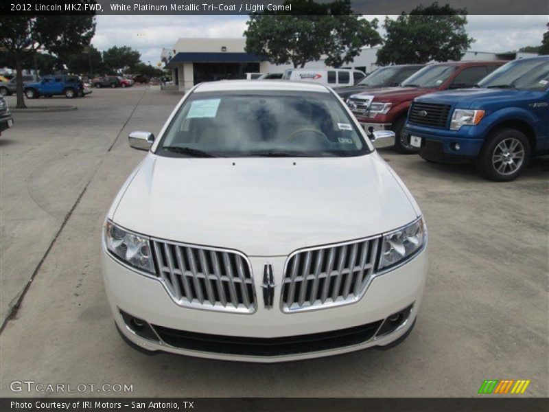 White Platinum Metallic Tri-Coat / Light Camel 2012 Lincoln MKZ FWD