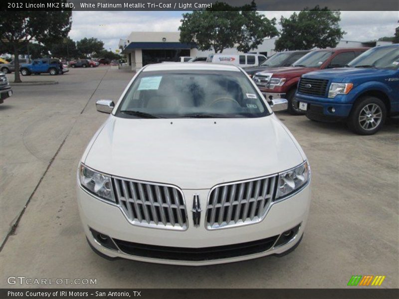 White Platinum Metallic Tri-Coat / Light Camel 2012 Lincoln MKZ FWD