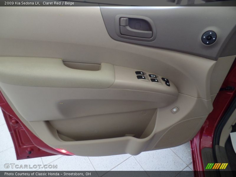 Claret Red / Beige 2009 Kia Sedona LX