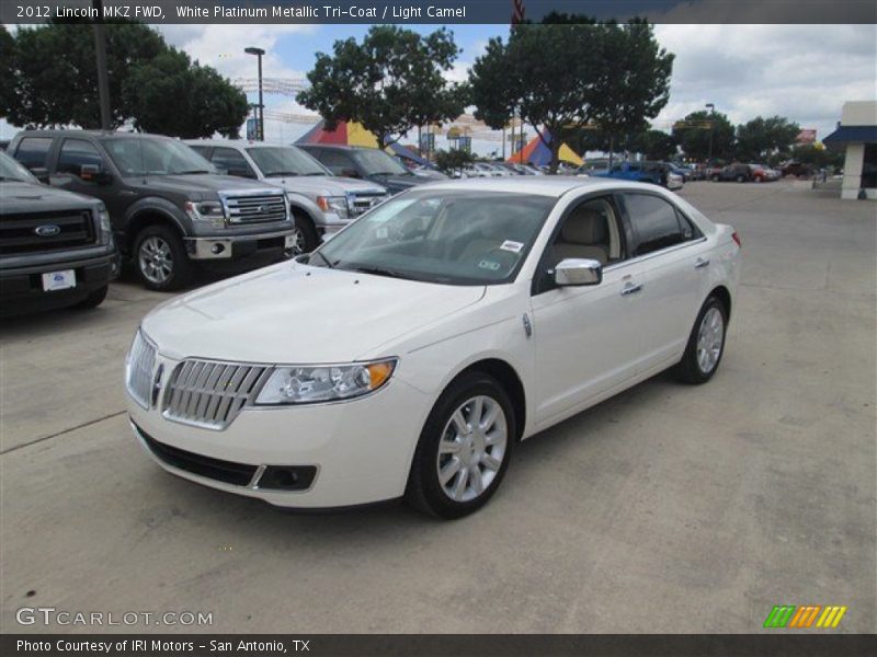 White Platinum Metallic Tri-Coat / Light Camel 2012 Lincoln MKZ FWD