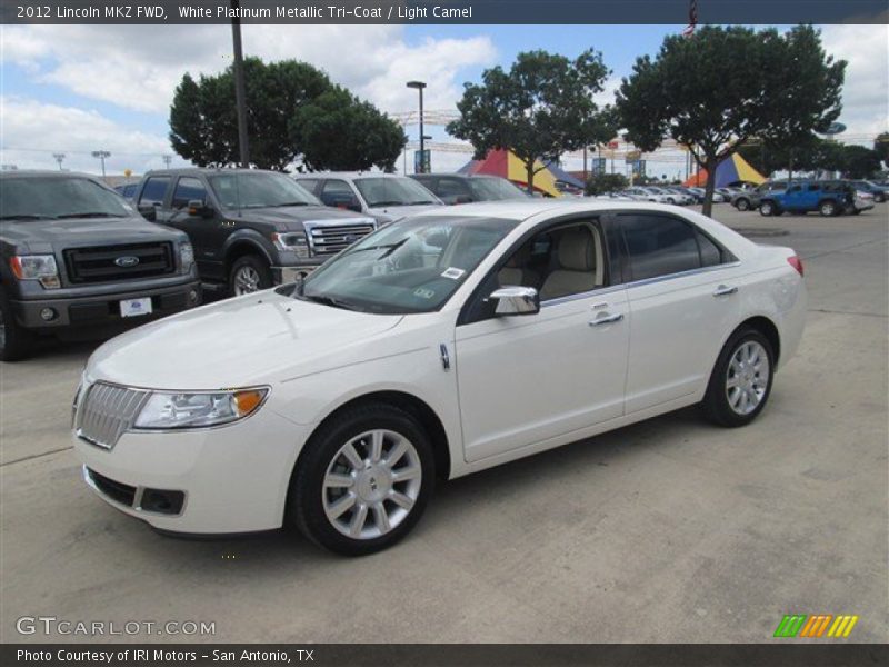 White Platinum Metallic Tri-Coat / Light Camel 2012 Lincoln MKZ FWD
