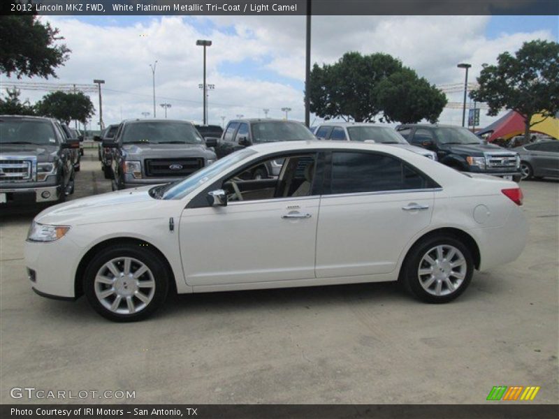 White Platinum Metallic Tri-Coat / Light Camel 2012 Lincoln MKZ FWD