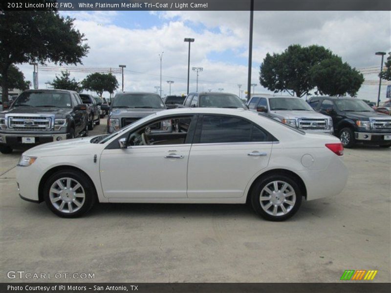 White Platinum Metallic Tri-Coat / Light Camel 2012 Lincoln MKZ FWD