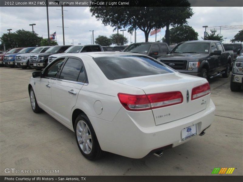 White Platinum Metallic Tri-Coat / Light Camel 2012 Lincoln MKZ FWD