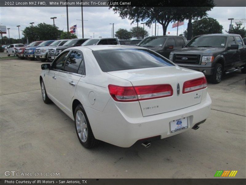 White Platinum Metallic Tri-Coat / Light Camel 2012 Lincoln MKZ FWD