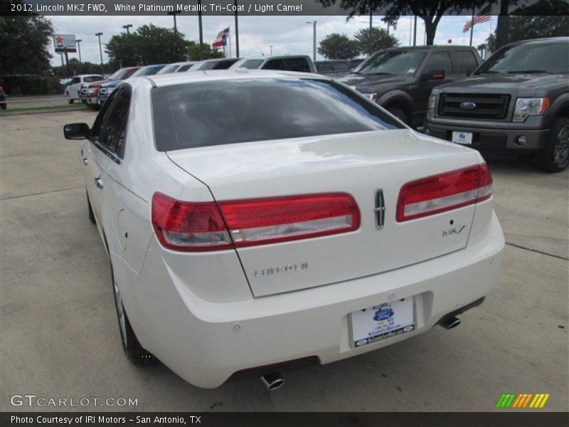 White Platinum Metallic Tri-Coat / Light Camel 2012 Lincoln MKZ FWD