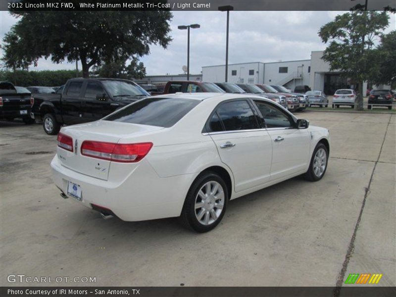 White Platinum Metallic Tri-Coat / Light Camel 2012 Lincoln MKZ FWD