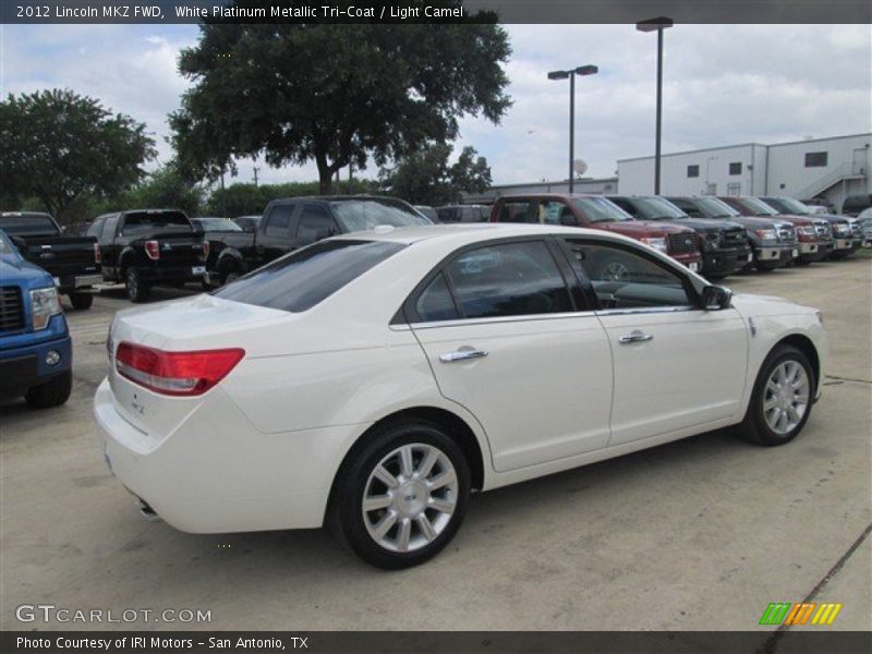 White Platinum Metallic Tri-Coat / Light Camel 2012 Lincoln MKZ FWD