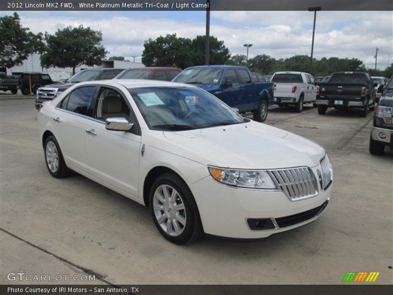 White Platinum Metallic Tri-Coat / Light Camel 2012 Lincoln MKZ FWD