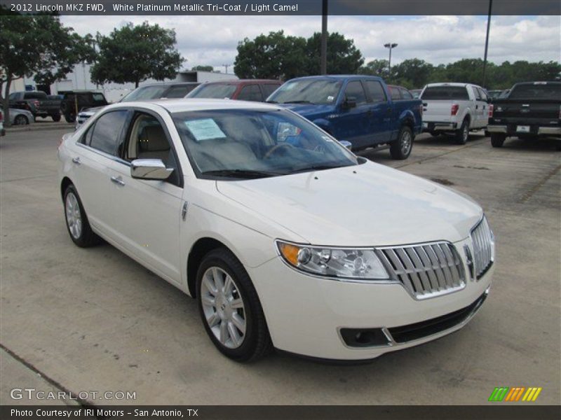 White Platinum Metallic Tri-Coat / Light Camel 2012 Lincoln MKZ FWD