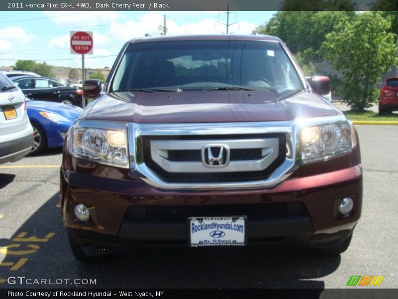 Dark Cherry Pearl / Black 2011 Honda Pilot EX-L 4WD