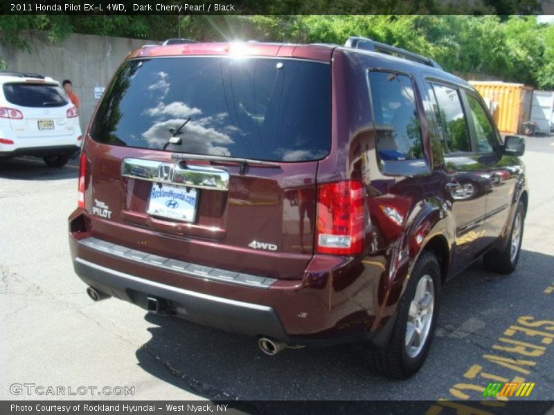 Dark Cherry Pearl / Black 2011 Honda Pilot EX-L 4WD