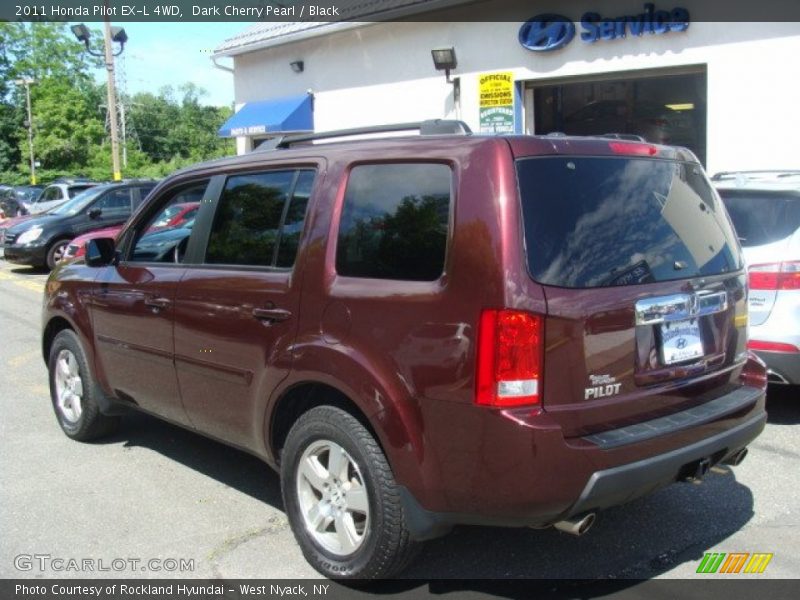 Dark Cherry Pearl / Black 2011 Honda Pilot EX-L 4WD
