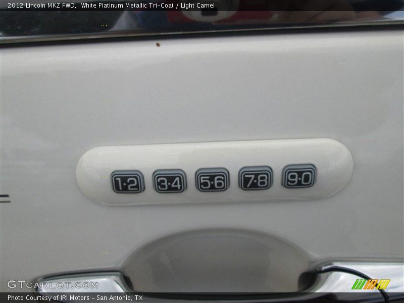 White Platinum Metallic Tri-Coat / Light Camel 2012 Lincoln MKZ FWD