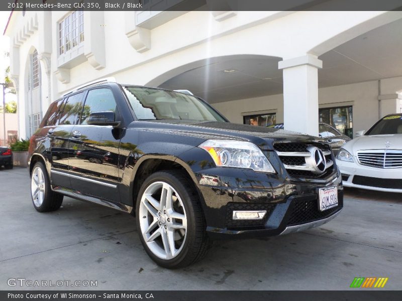 Black / Black 2012 Mercedes-Benz GLK 350