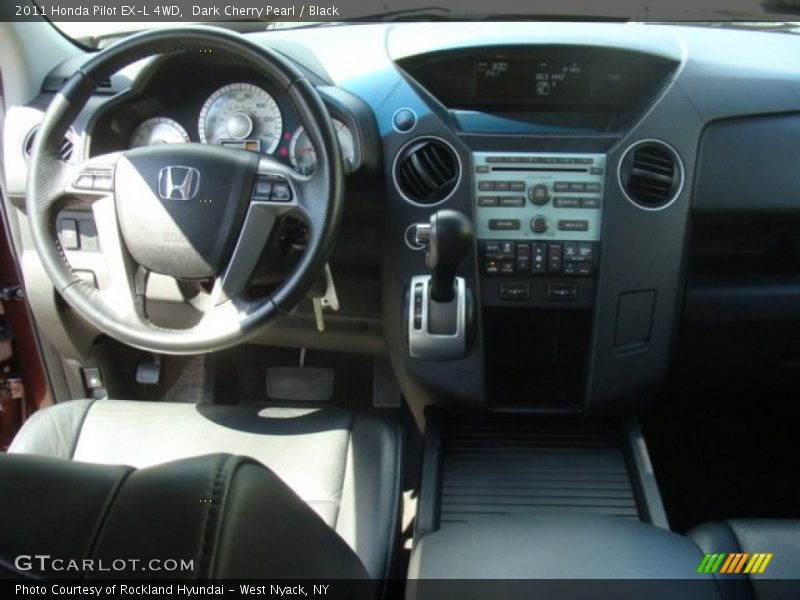 Dark Cherry Pearl / Black 2011 Honda Pilot EX-L 4WD