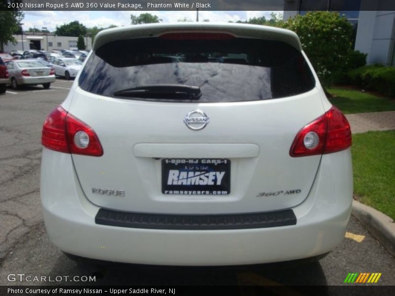 Phantom White / Black 2010 Nissan Rogue S AWD 360 Value Package