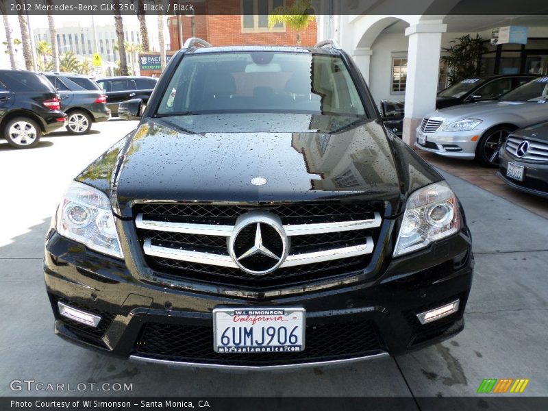 Black / Black 2012 Mercedes-Benz GLK 350