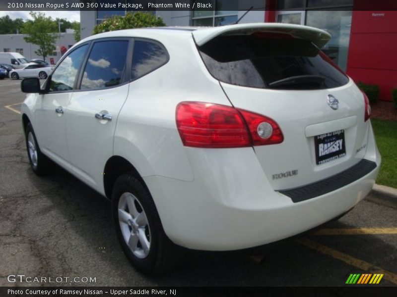 Phantom White / Black 2010 Nissan Rogue S AWD 360 Value Package