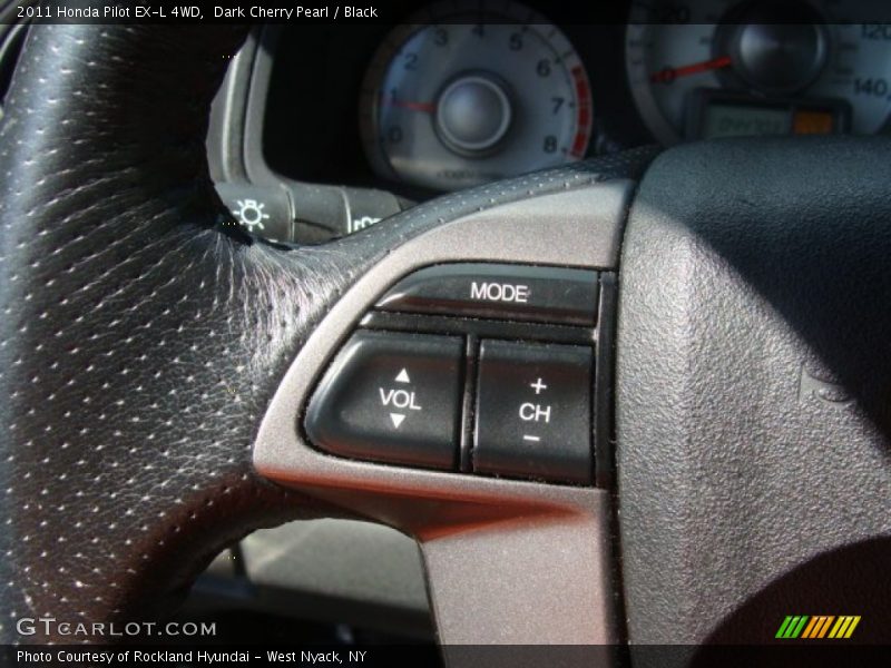 Dark Cherry Pearl / Black 2011 Honda Pilot EX-L 4WD