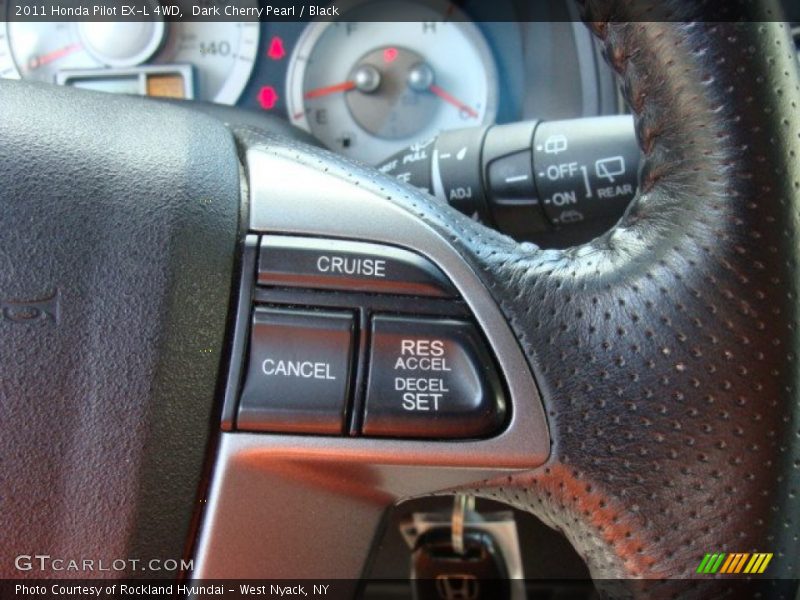 Dark Cherry Pearl / Black 2011 Honda Pilot EX-L 4WD