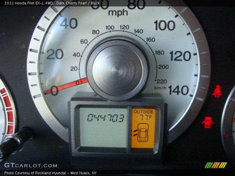 Dark Cherry Pearl / Black 2011 Honda Pilot EX-L 4WD