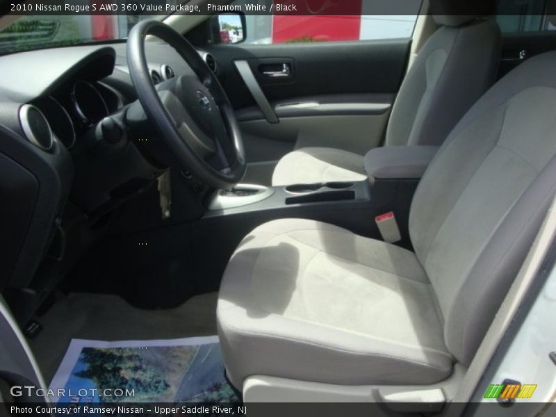Phantom White / Black 2010 Nissan Rogue S AWD 360 Value Package