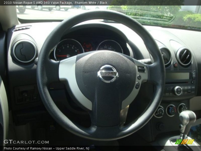 Phantom White / Black 2010 Nissan Rogue S AWD 360 Value Package