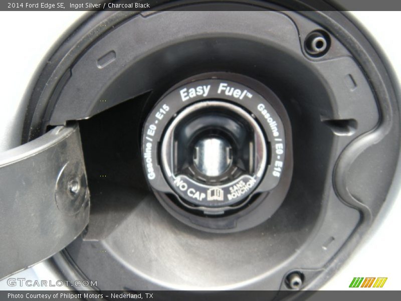 Ingot Silver / Charcoal Black 2014 Ford Edge SE