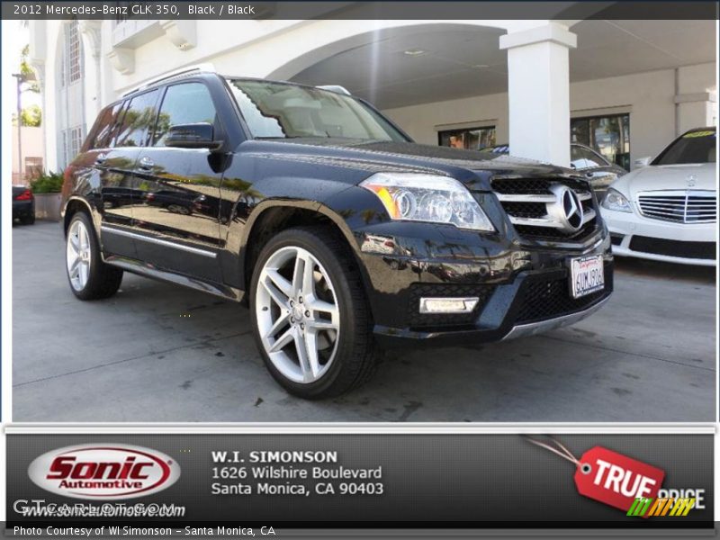 Black / Black 2012 Mercedes-Benz GLK 350