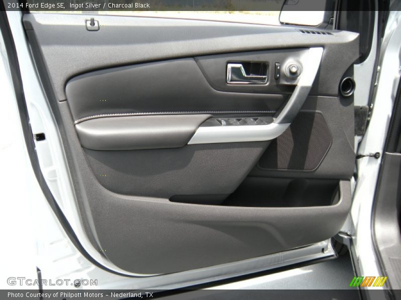 Ingot Silver / Charcoal Black 2014 Ford Edge SE